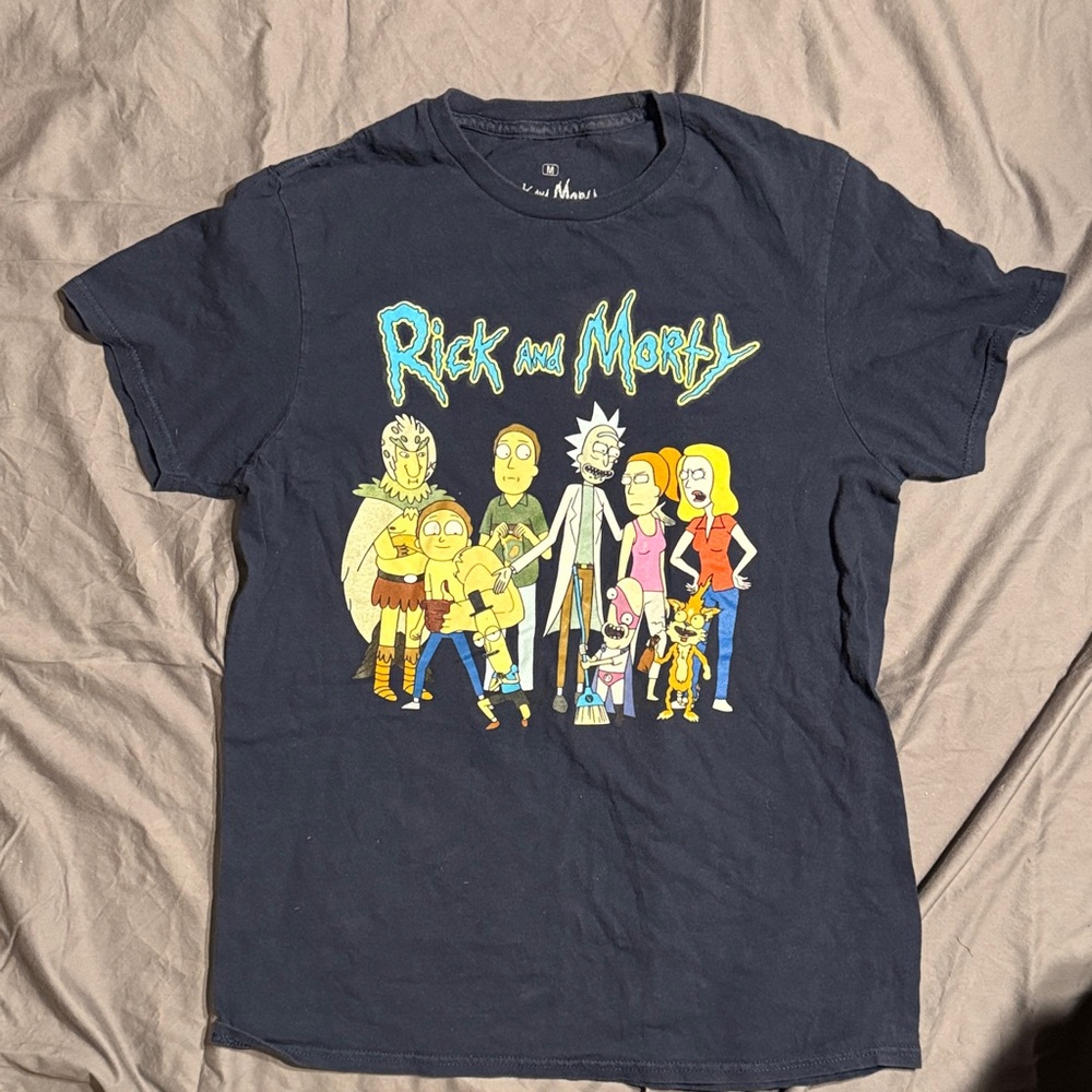 Rick and Morty Navy Blue Short Sleeve Tee